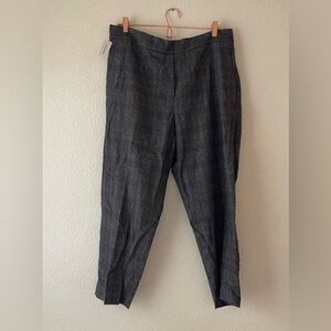 NWT aritzia babaton wool cashmere plaid Conan pants 16